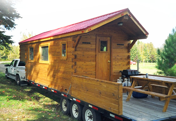 log cabin looking mobile homes