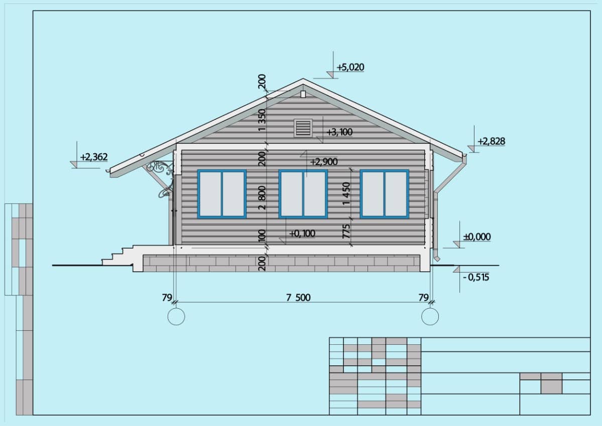 Log cabin floor plans and dimensions graph.