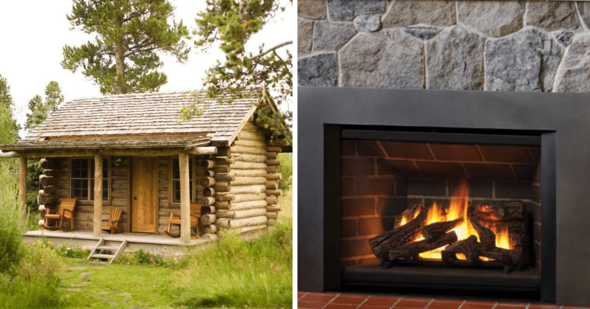 Small Cabin Heating - Log Cabin Connection
