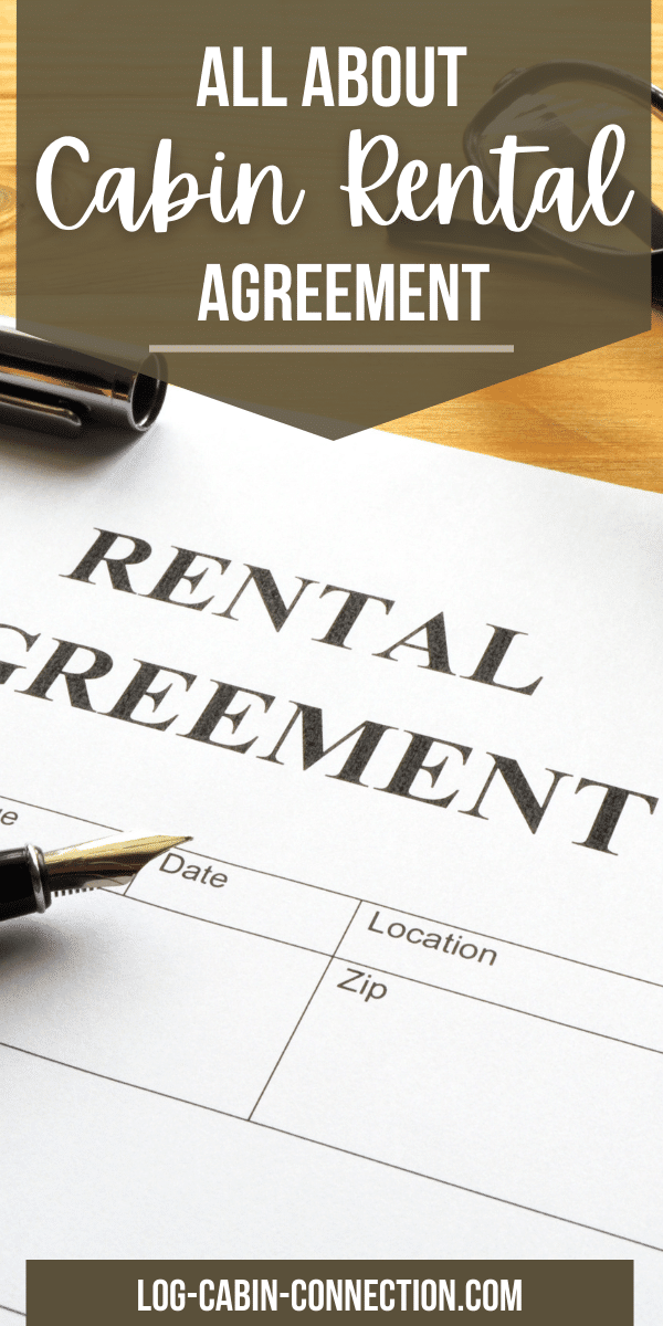 See a Sample Cabin Rental Agreement - Log Cabin Connection