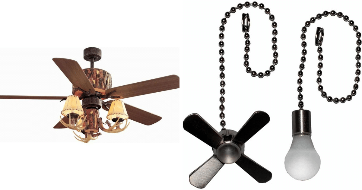 Efficient Cabin Ceiling Fans For Summer, Deer Ceiling Fan Pull Chains