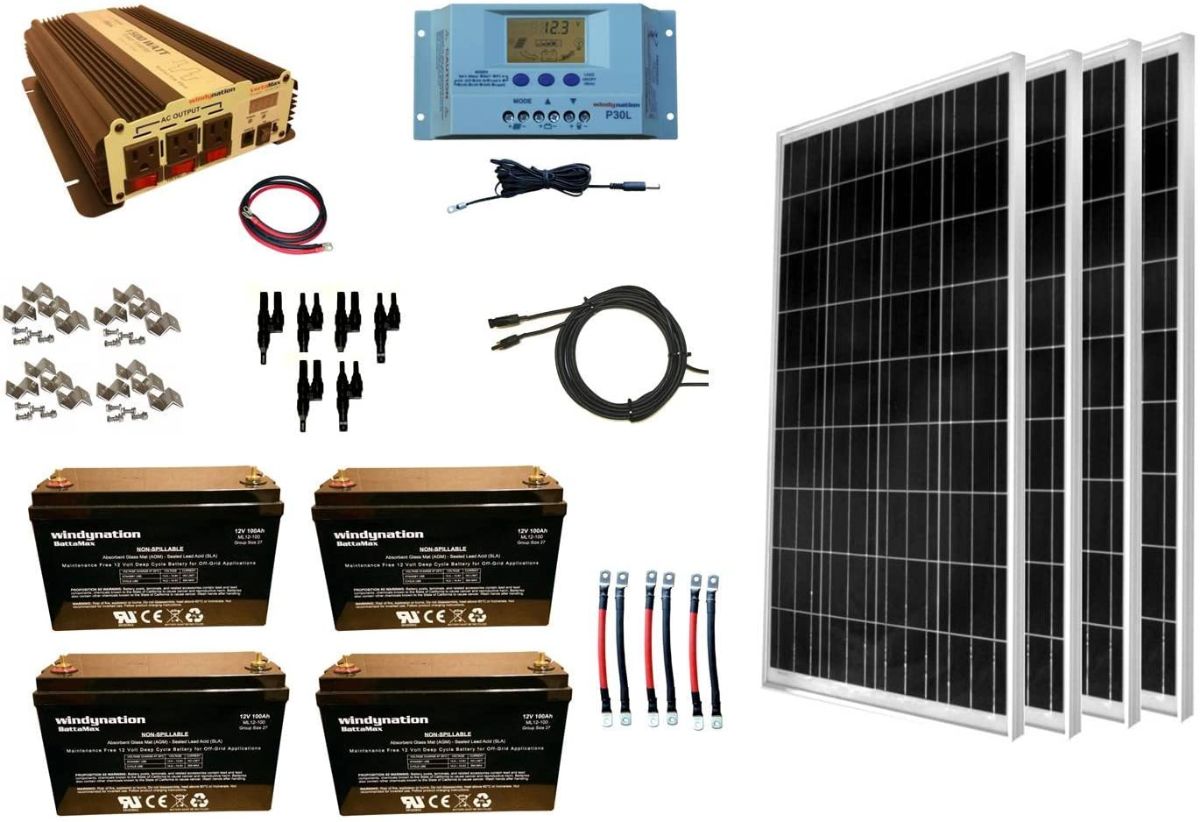 Solar Panel Kit, Power Inverter Battery System