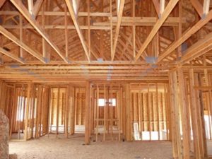 framing of a log home