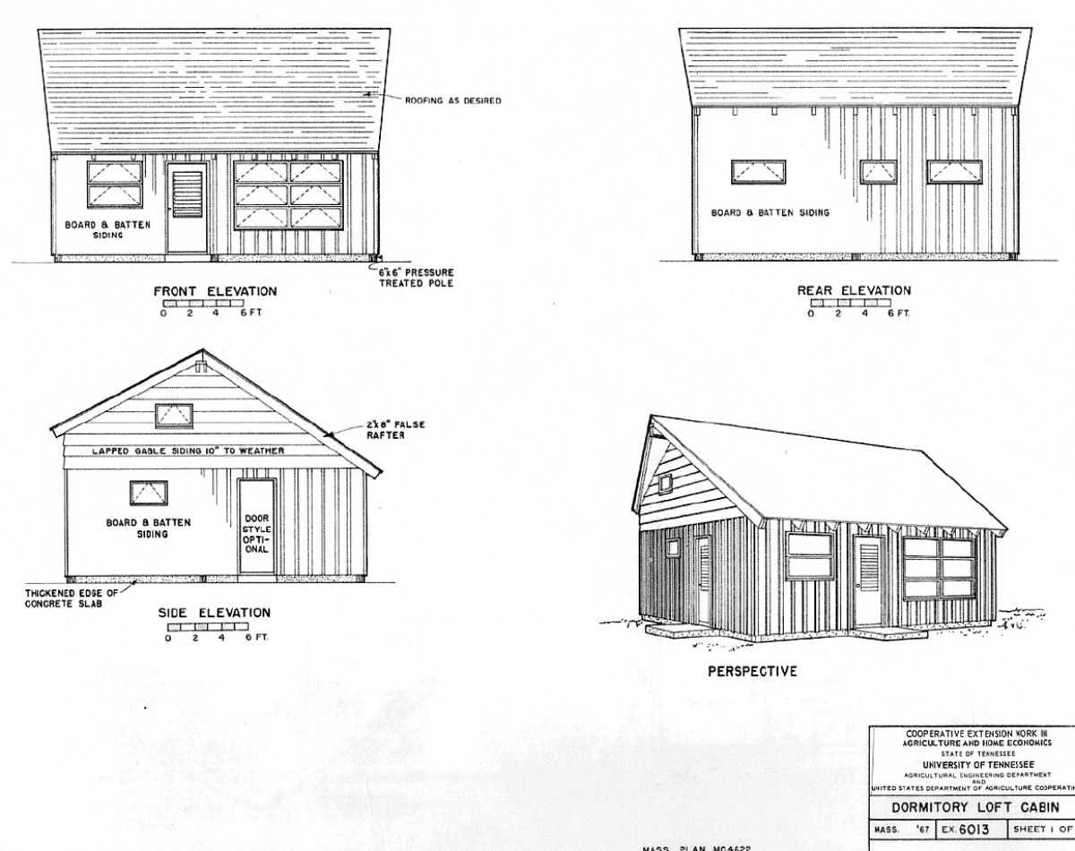 Log cabin exterior design on paper