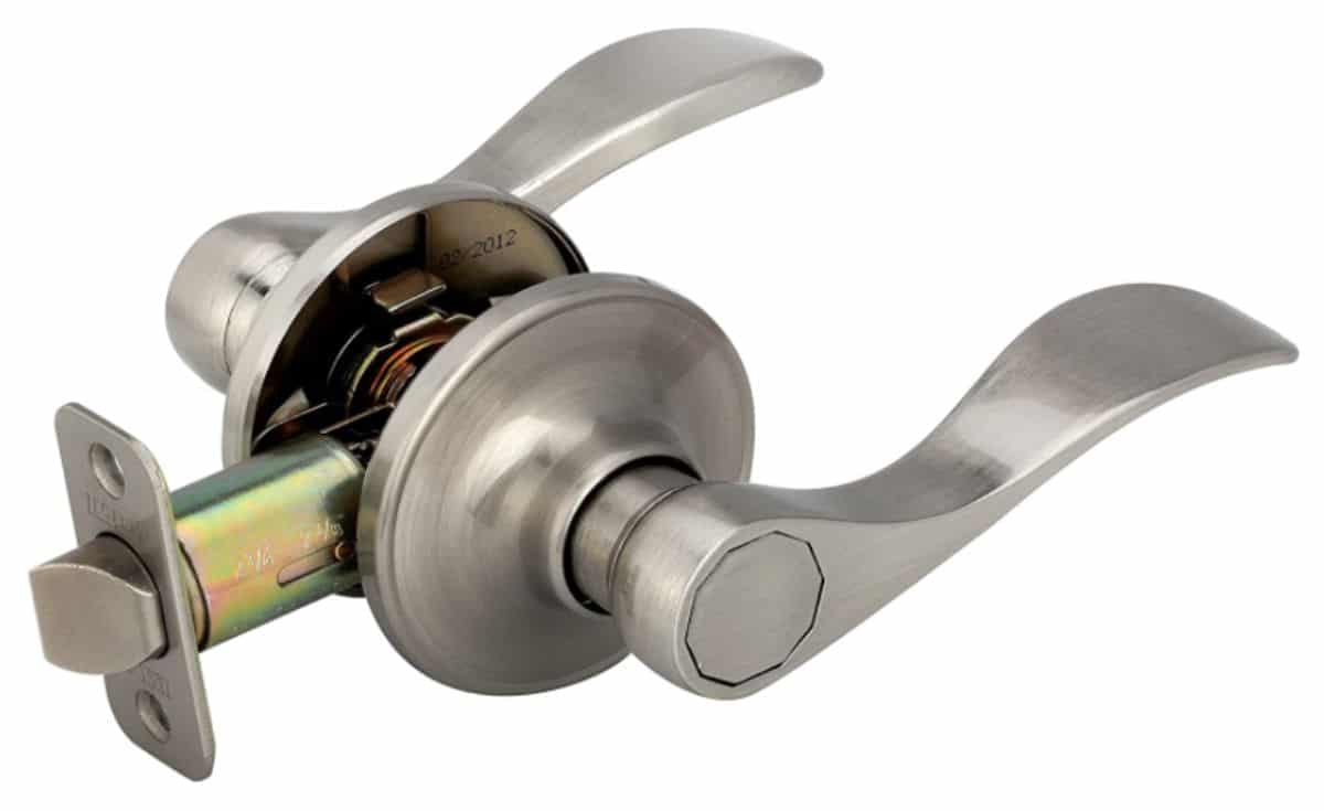 Metal door lever handle