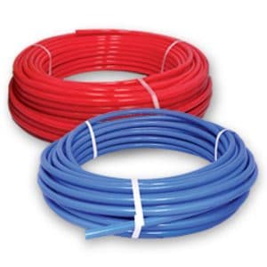 closeup of pex tubing