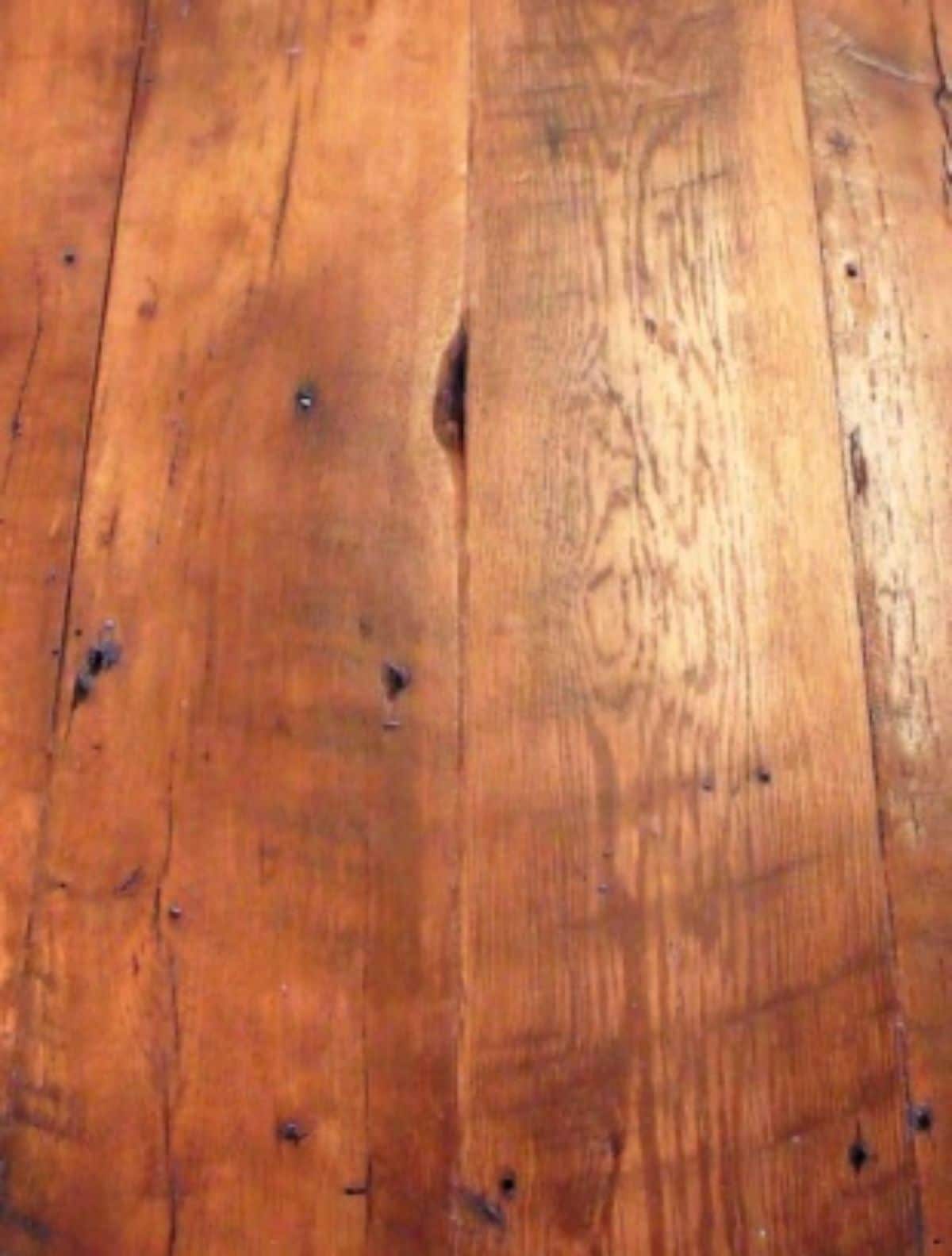 wooden floor from reclaimed wood