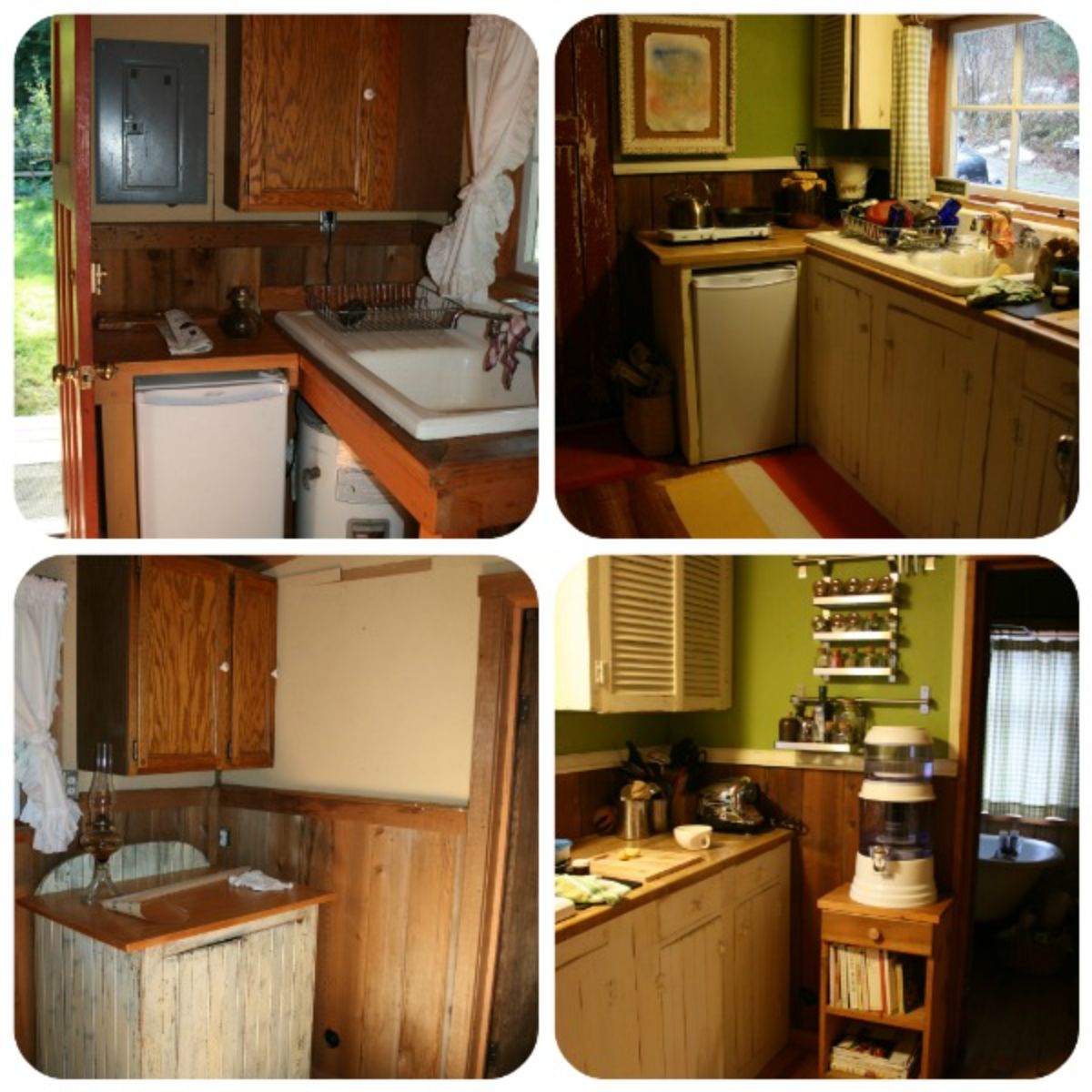 Log cabin kitchen interior styles