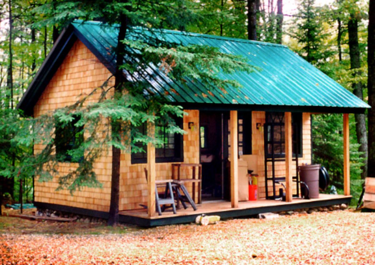 small cottage in the woods