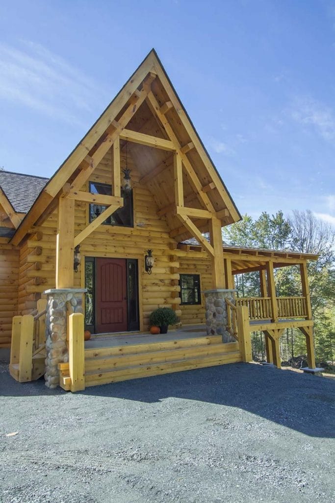 The Birchwood Open Floor Plan is The Rustic Welcome You Desire - Log ...