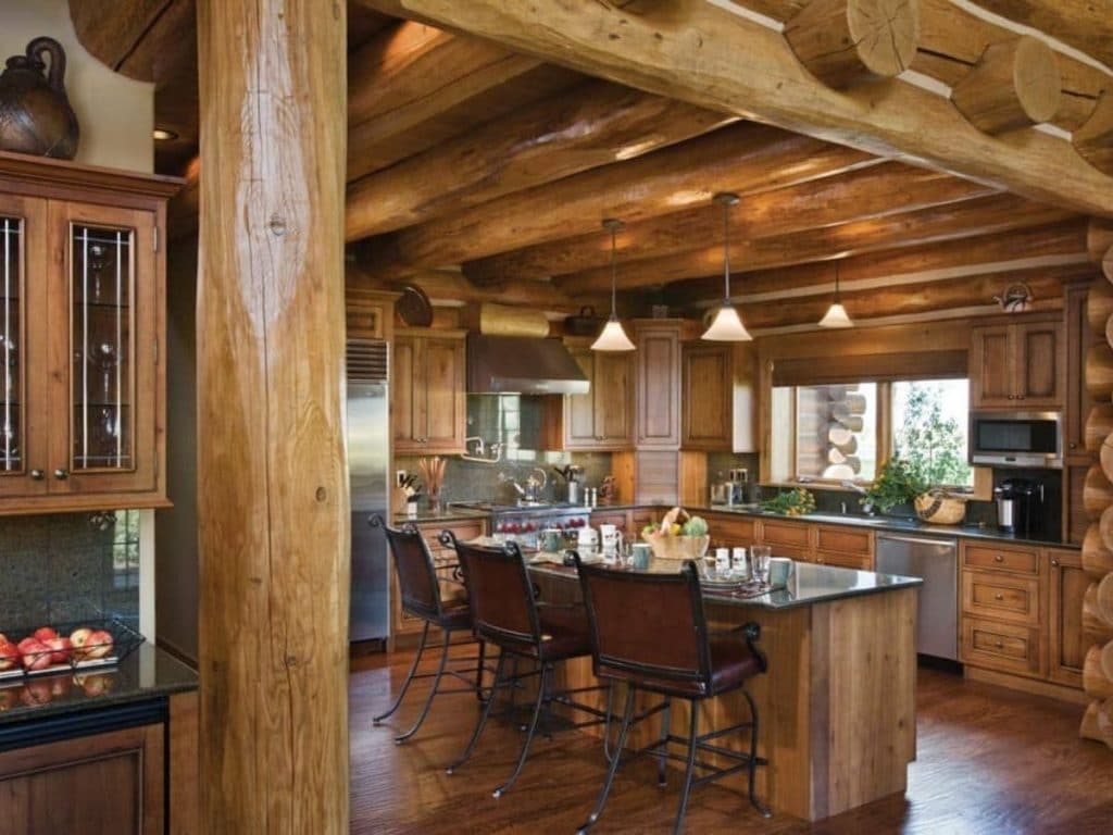 The Award-Winning Teton Springs Woodhaven Log Cabin Is Awe-Inspiring