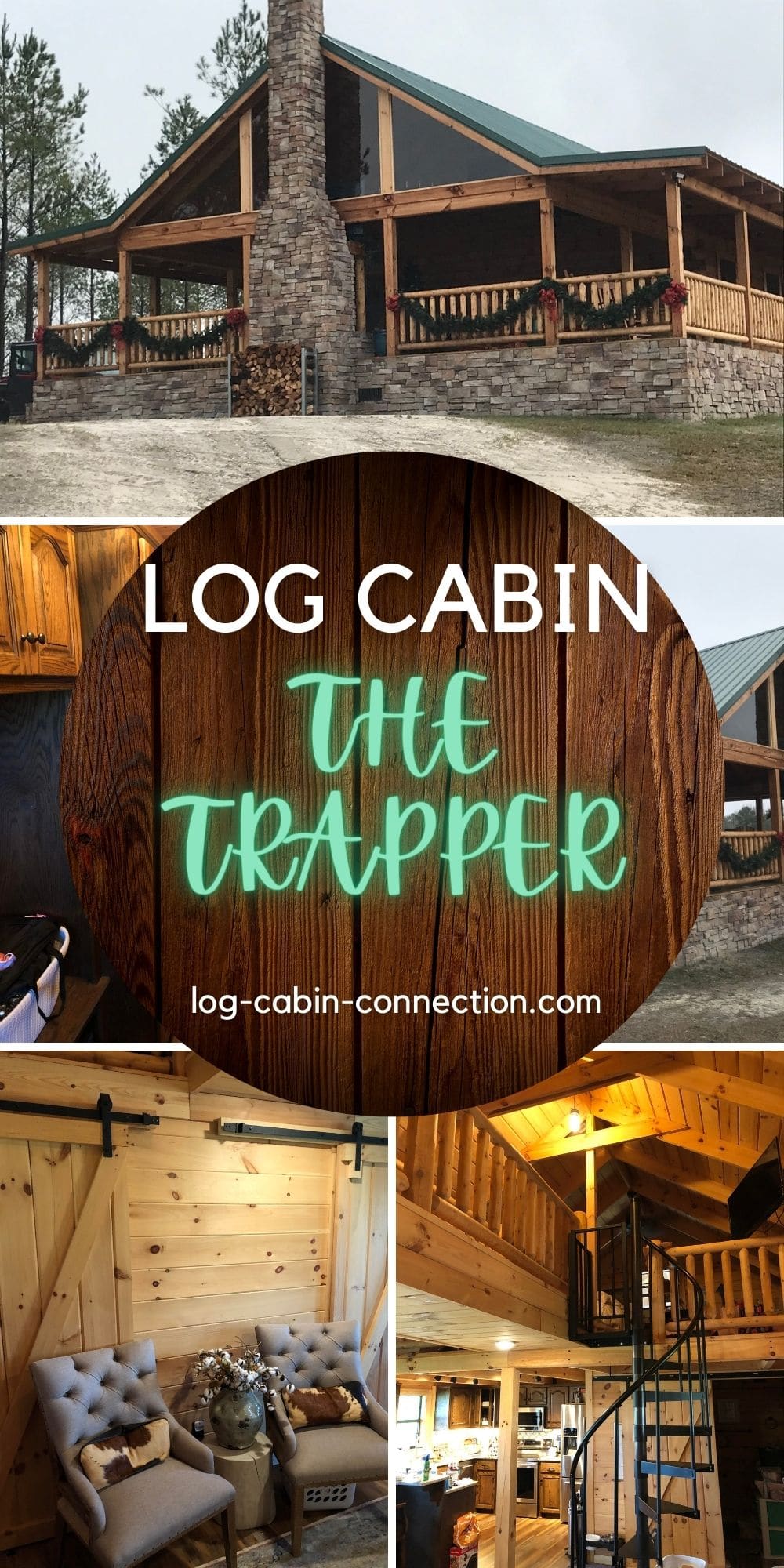 The Trapper Log Cabin Kit Wrap-Around Porch is Made for Entertaining