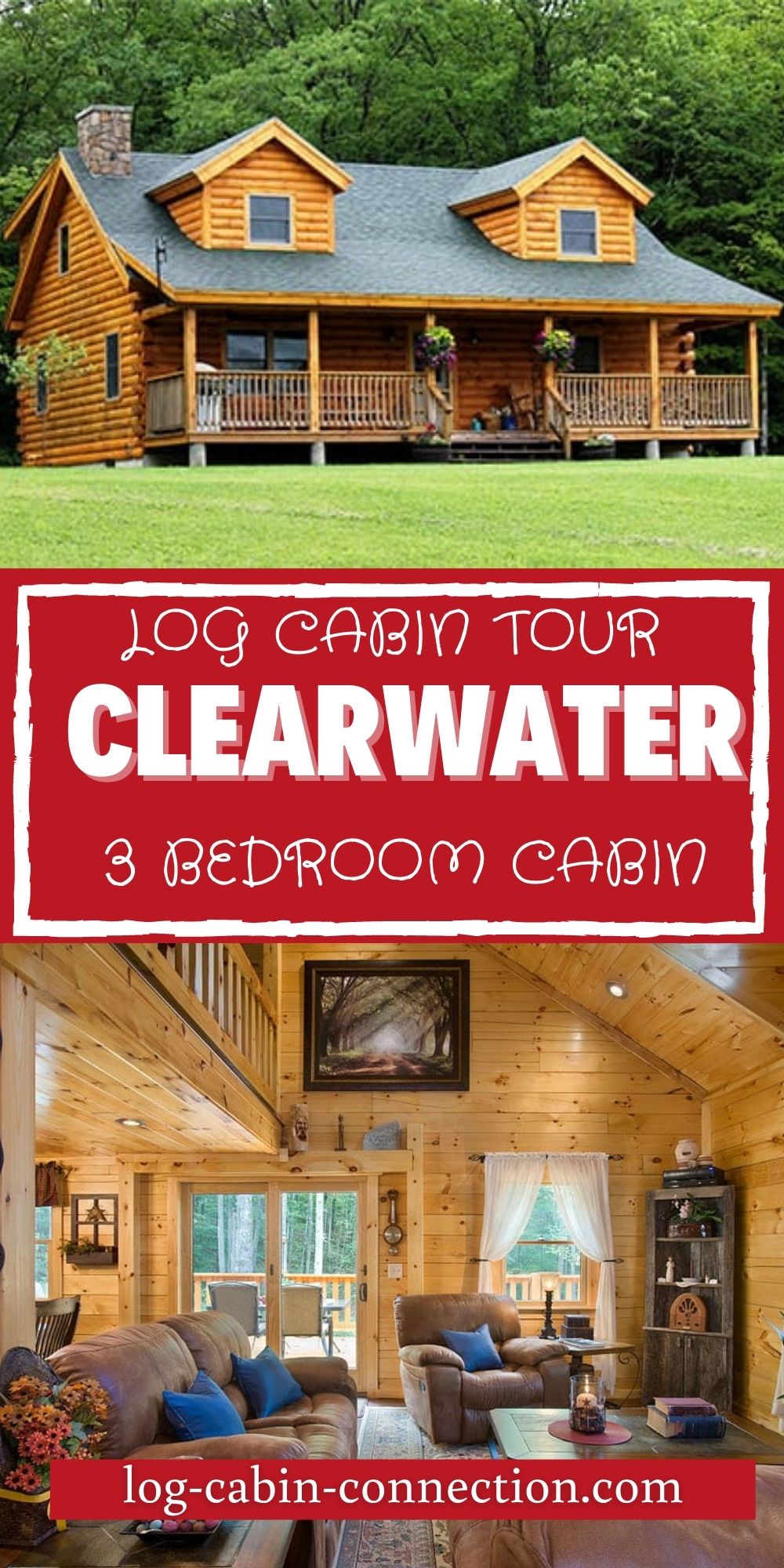 The Clearwater Log Cabin is the Perfect Fusion of Modern and Rustic