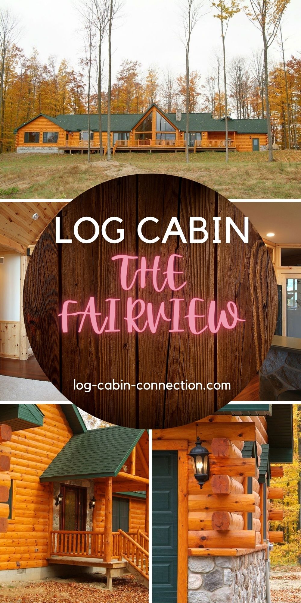 The Fairview Log Cabin Includes Has an Indoor Pool