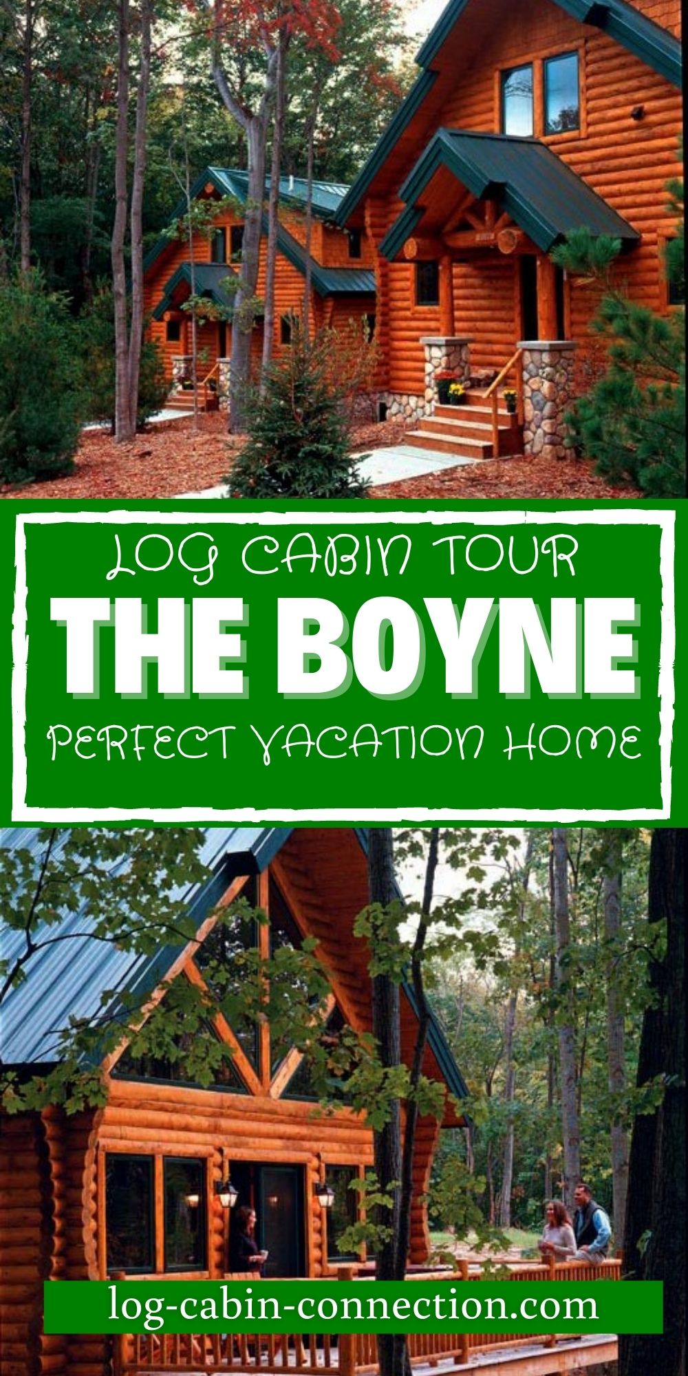 The Boyne Cedar 3 Bedroom Log Cabin Tour with Cabin Plans