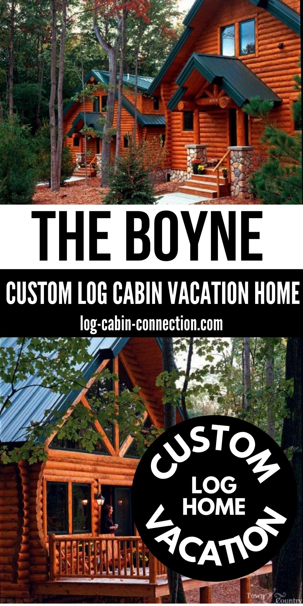 The Boyne Cedar 3 Bedroom Log Cabin Tour with Cabin Plans