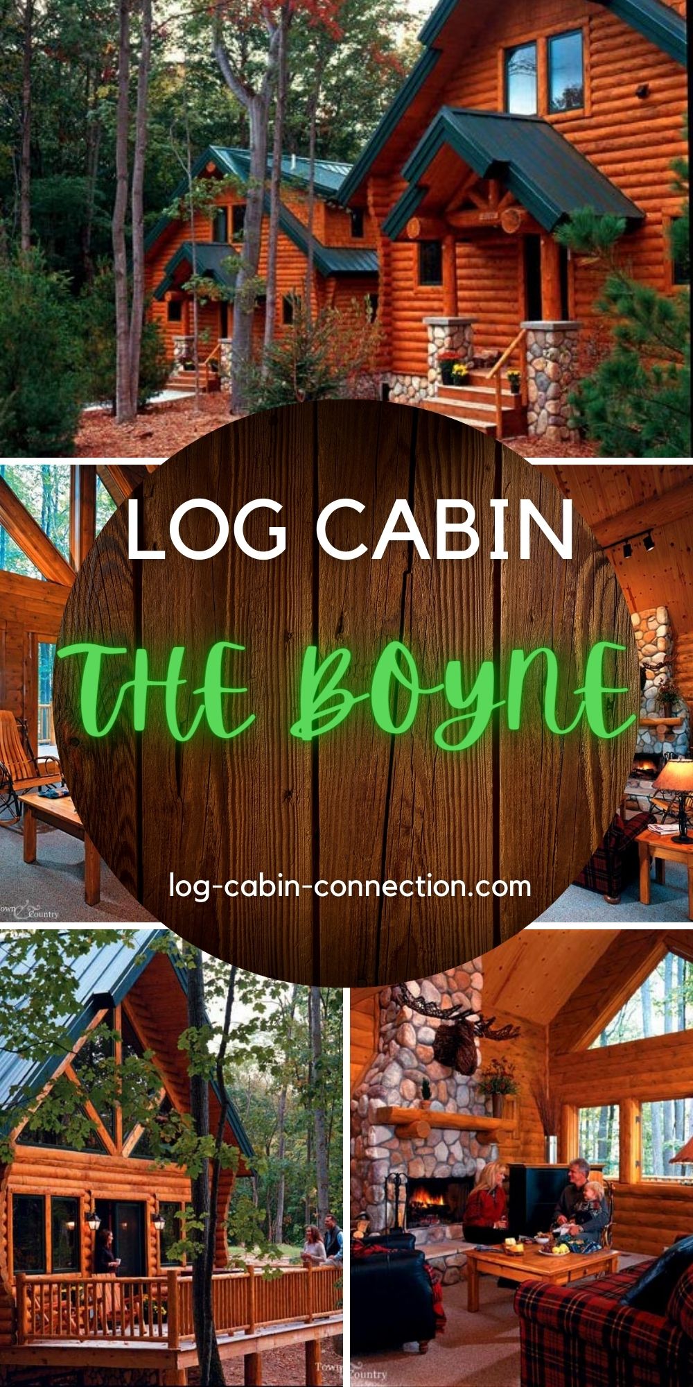 The Boyne Cedar 3 Bedroom Log Cabin Tour with Cabin Plans