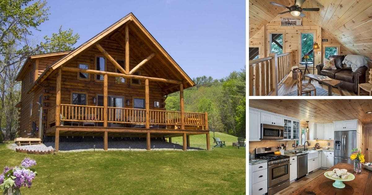 2 Large Bedrooms Make the Driftwood Log Cabin A Family Lake House