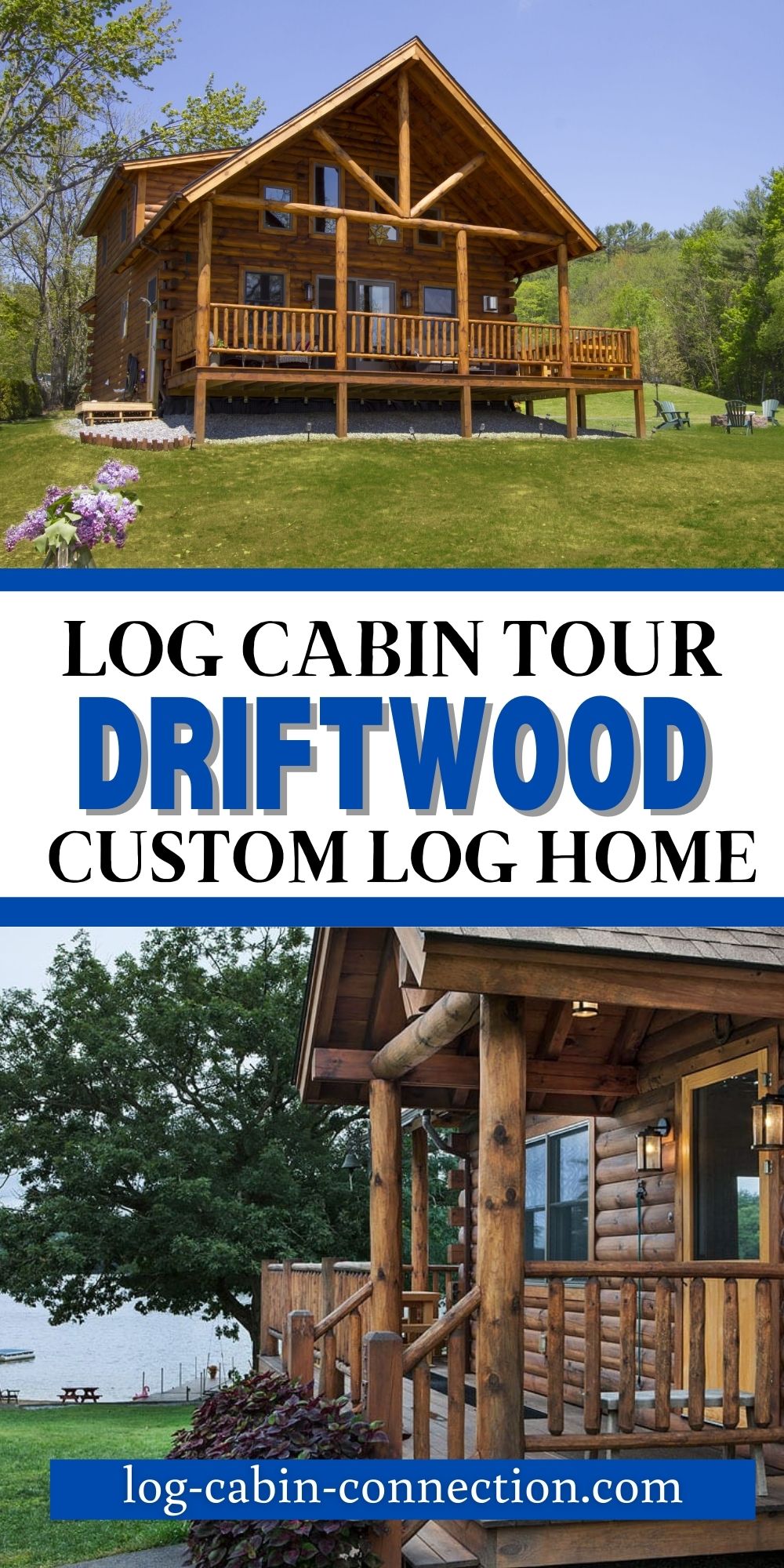 2 Large Bedrooms Make the Driftwood Log Cabin A Family Lake House