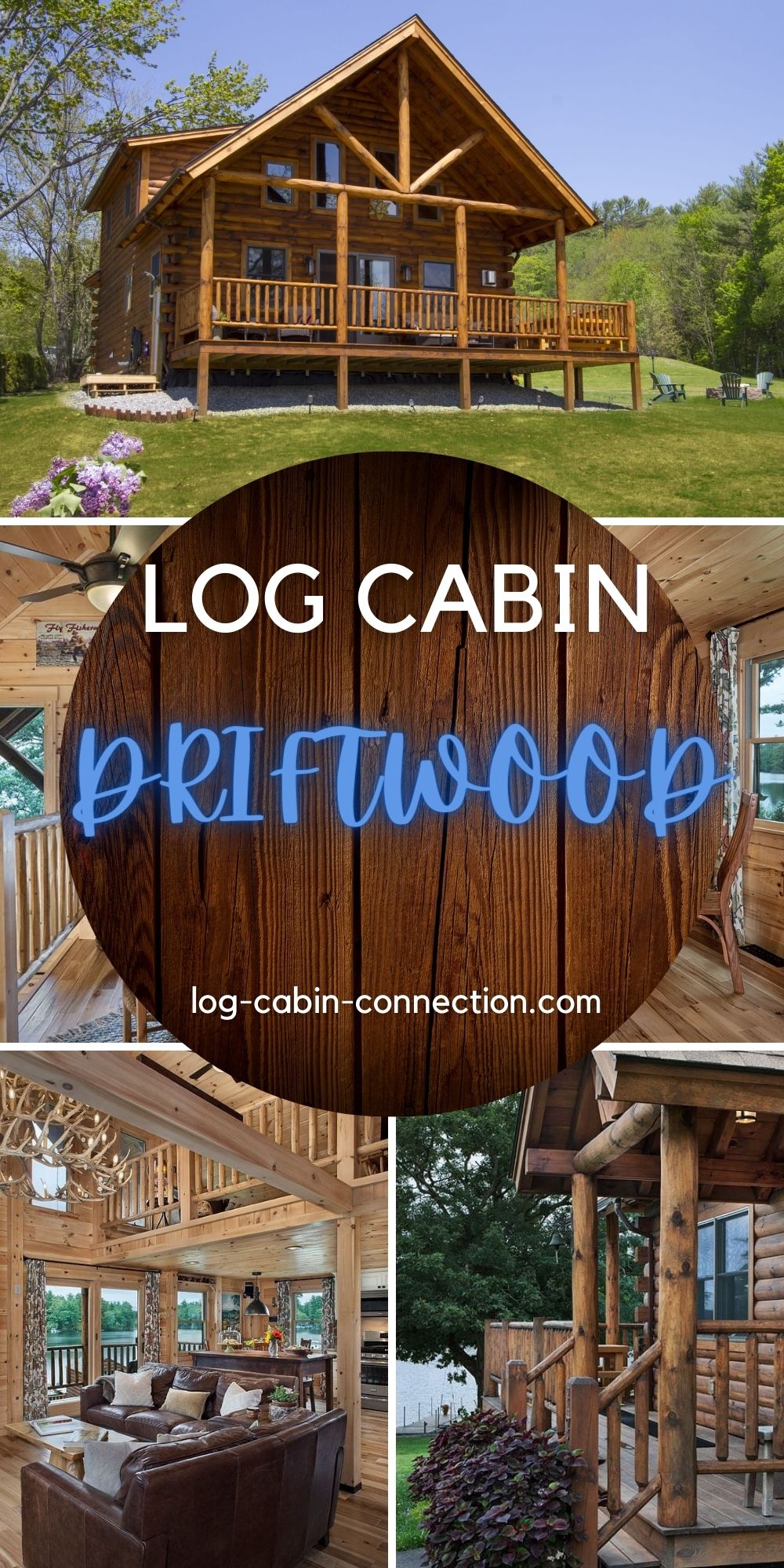 2 Large Bedrooms Make the Driftwood Log Cabin A Family Lake House