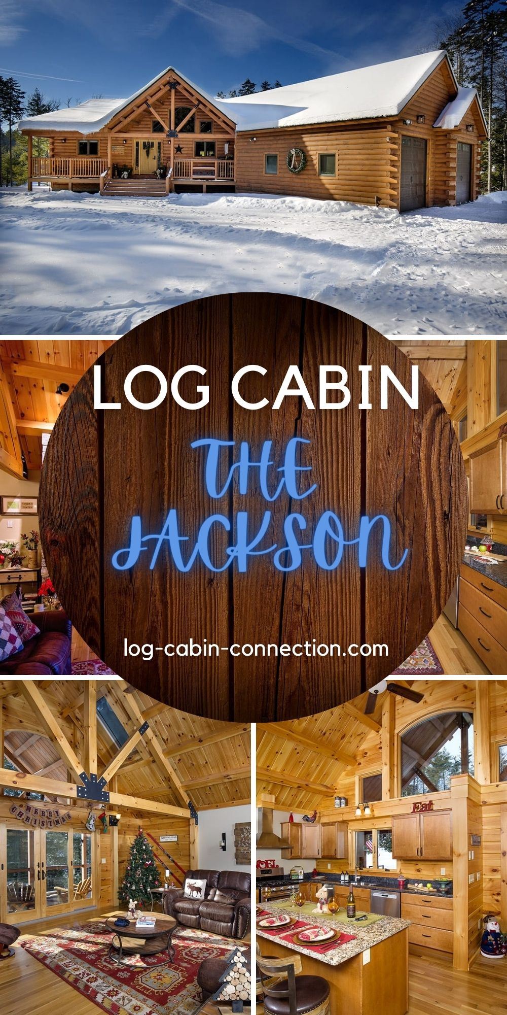 The Jackson is a Deluxe 2 Bedroom Log Cabin Built for Comfort