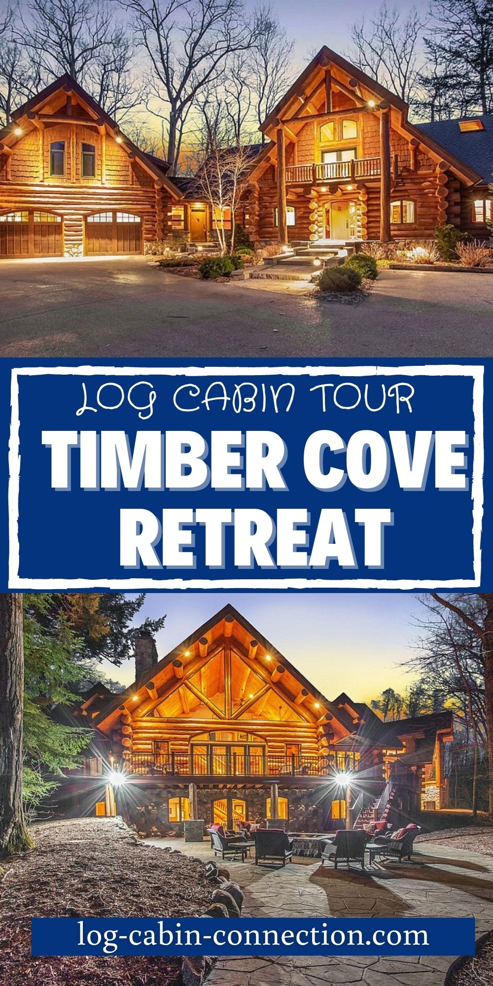 Timber Cove Retreat is a Luxury Log Home Perfect for Entertaining