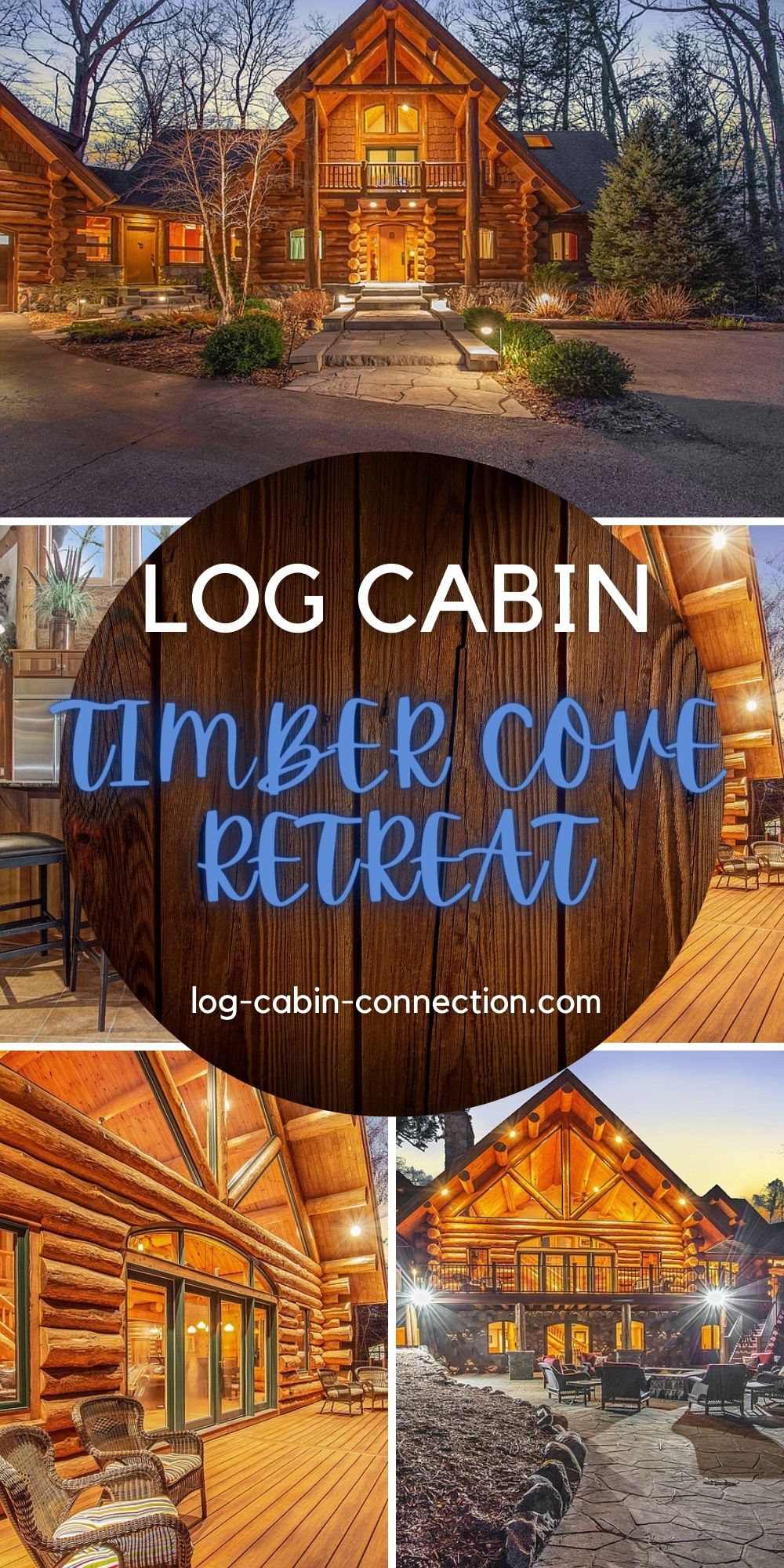 Timber Cove Retreat is a Luxury Log Home Perfect for Entertaining