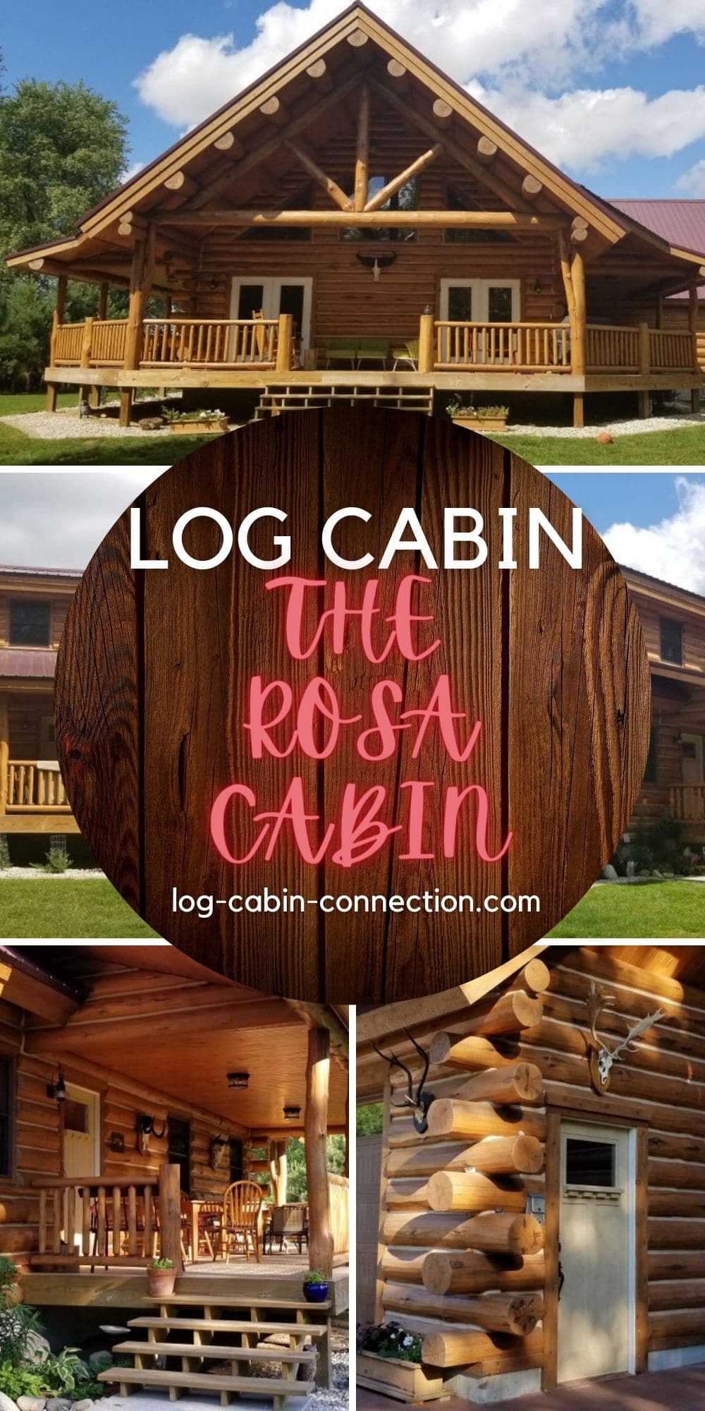 The Rosa Log Cabin Has a Stunning Luxury Master Bathroom