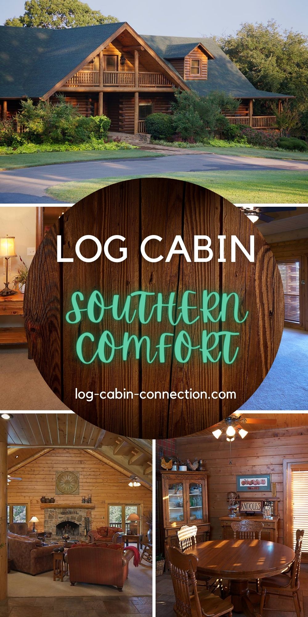 The 4 Bedroom Southern Comfort Log Cabin is a Cozy Family Home