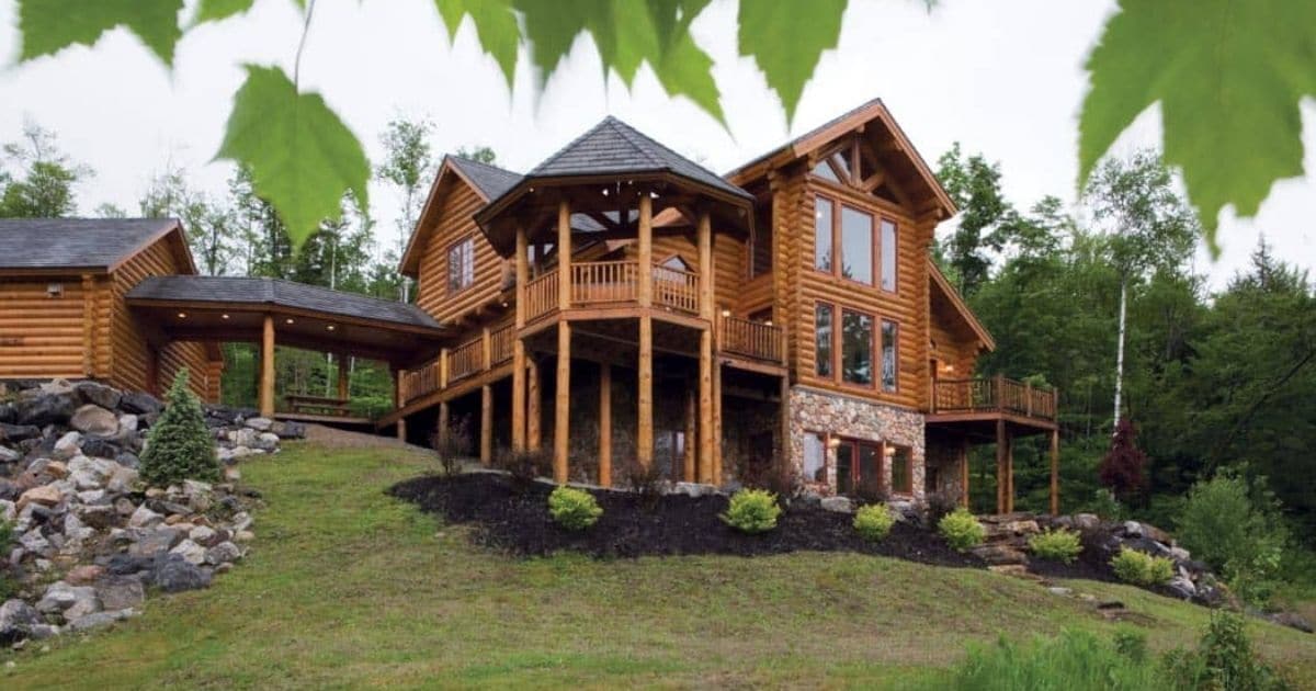 Sunday River Log Cabin Includes Stunning Chef's Kitchen