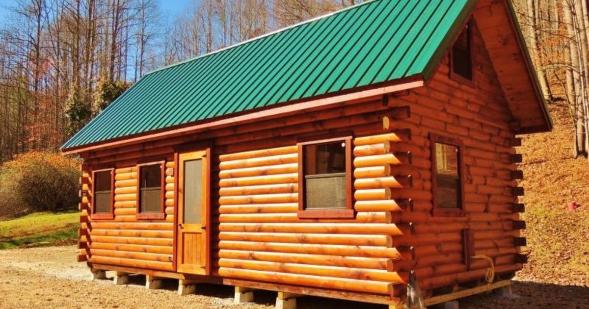 504 SQ FT Customized Amish Cabin is A Rustic Oasis