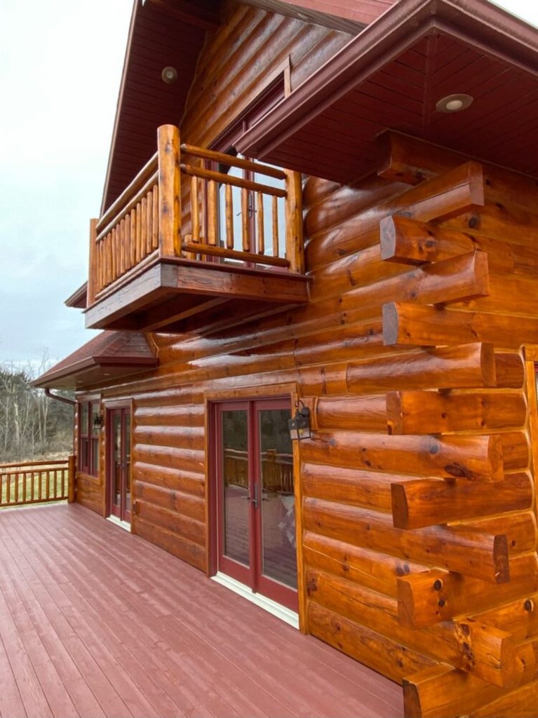 The Hayesville is a Stunning Log Cabin Restoration