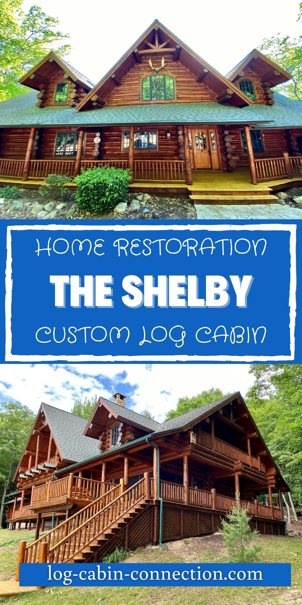 The Shelby Lakeside Log Cabin Restoration Log Cabin Connection