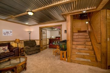 Woodland Log Cabin Includes a Lovely Walkout Basement