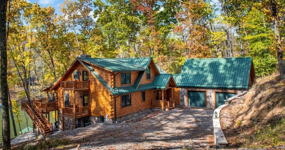 This Amish Built Log Cabin is a Lakeside Retreat Log Cabin Connection