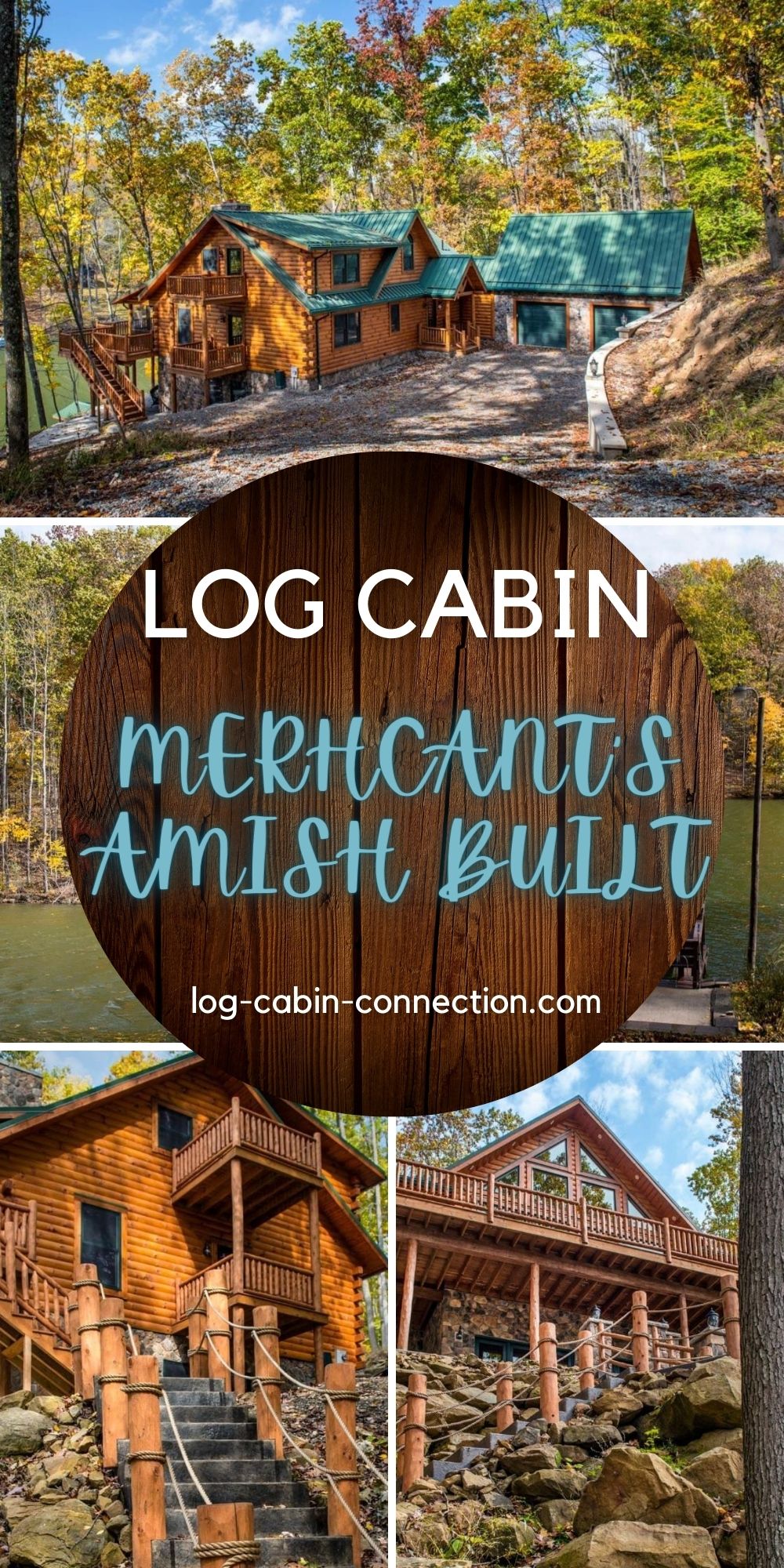 This Amish Built Log Cabin is a Lakeside Retreat Log Cabin Connection