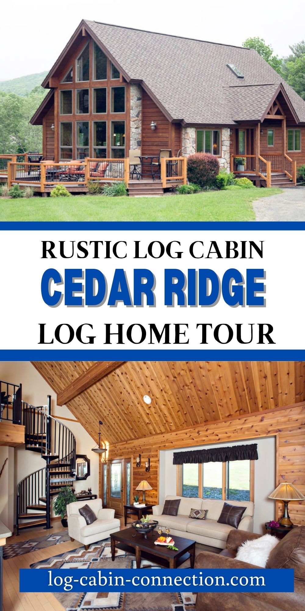 The Cedar Ridge Log Home is a Stylish Fusion of Rustic Accents