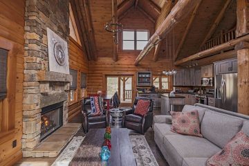 The Creekstone Ohio Log Cabin Has Incredible Wrap-Around Porches