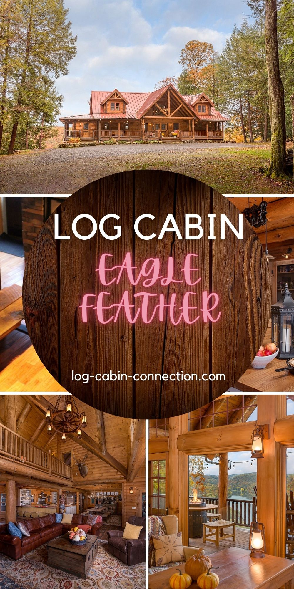 You Will Envy The Eagle Feather Log Cabin Kitchen