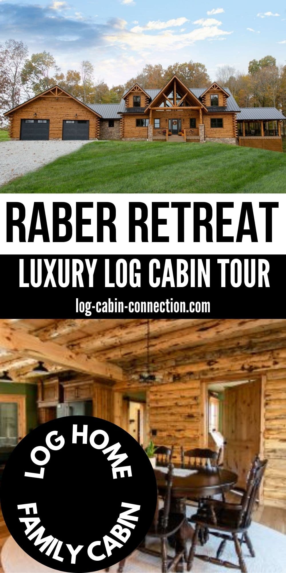 The Raber Retreat is the Epitome of Country Chic - Log Cabin Connection