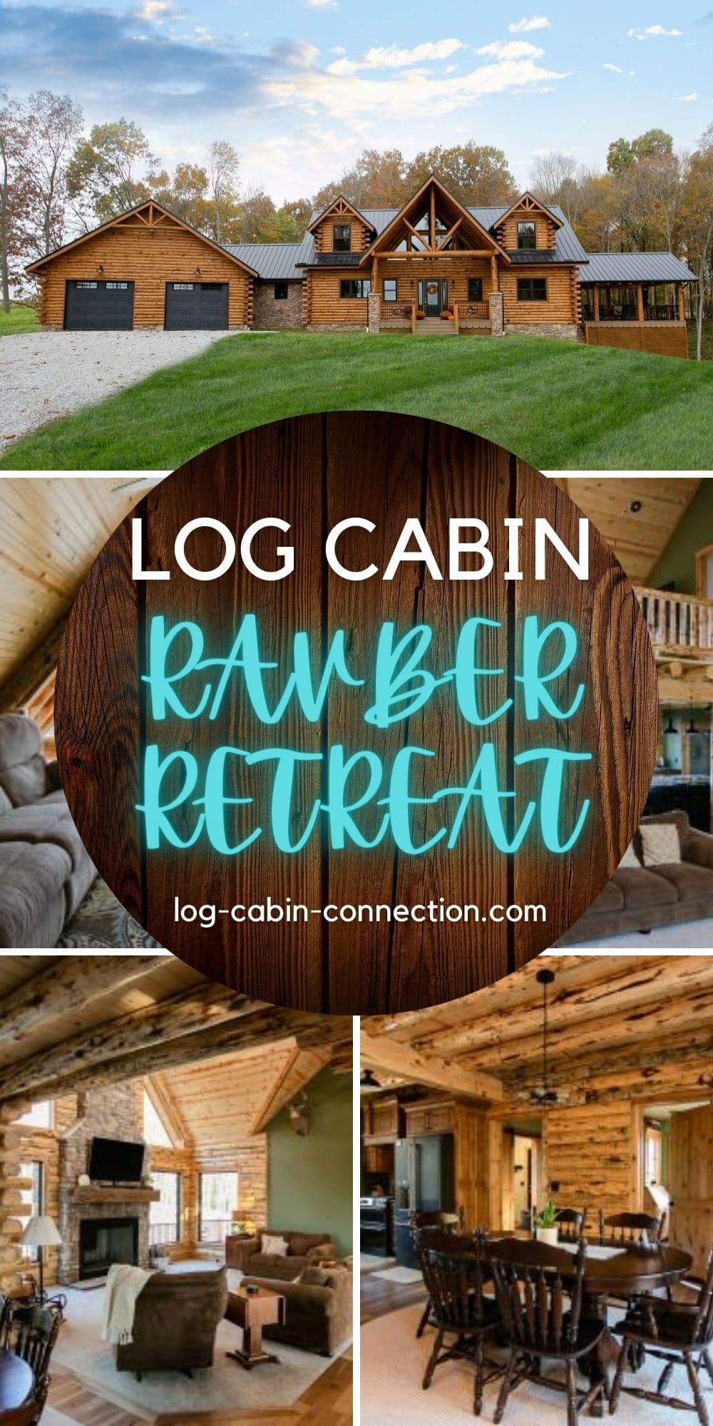 The Raber Retreat is the Epitome of Country Chic - Log Cabin Connection