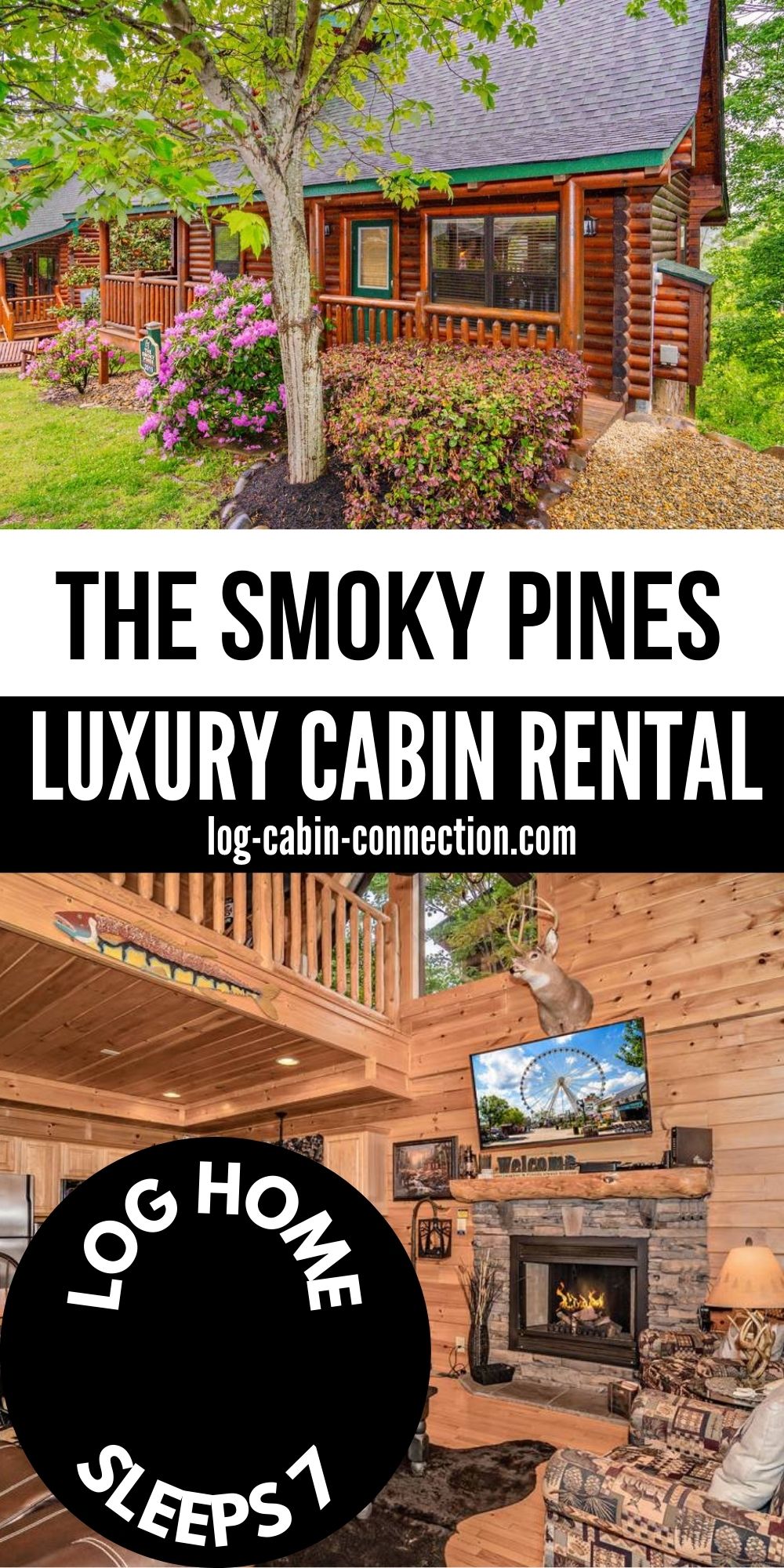 The Smoky Pines Log Cabin is a Perfect Family Retreat