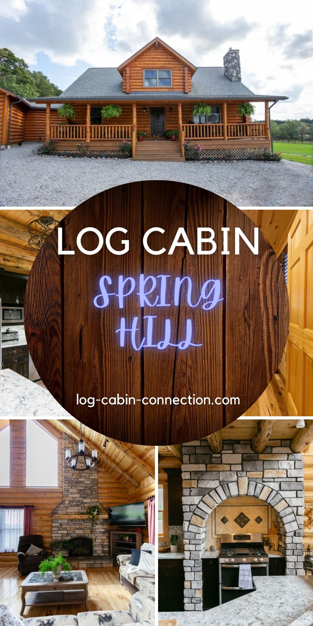 The Spring Hill Log Cabin is Filled With Unique Style