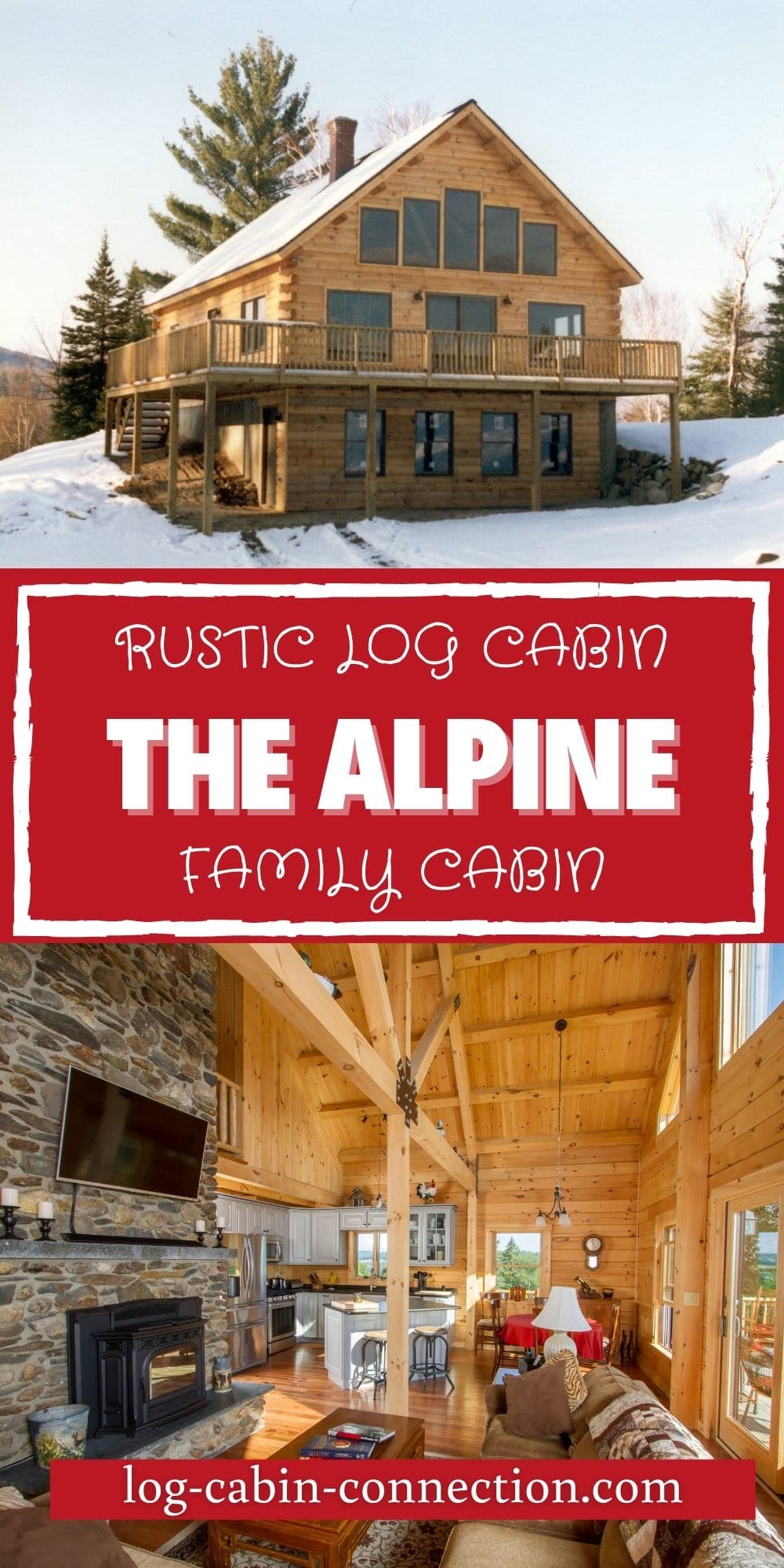 The Charming Alpine is a Chalet Style Log Cabin Retreat