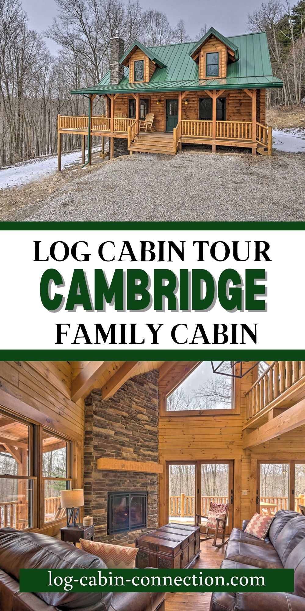 The Cambridge Log Cabin Wows With A Modern Open Floor Plan