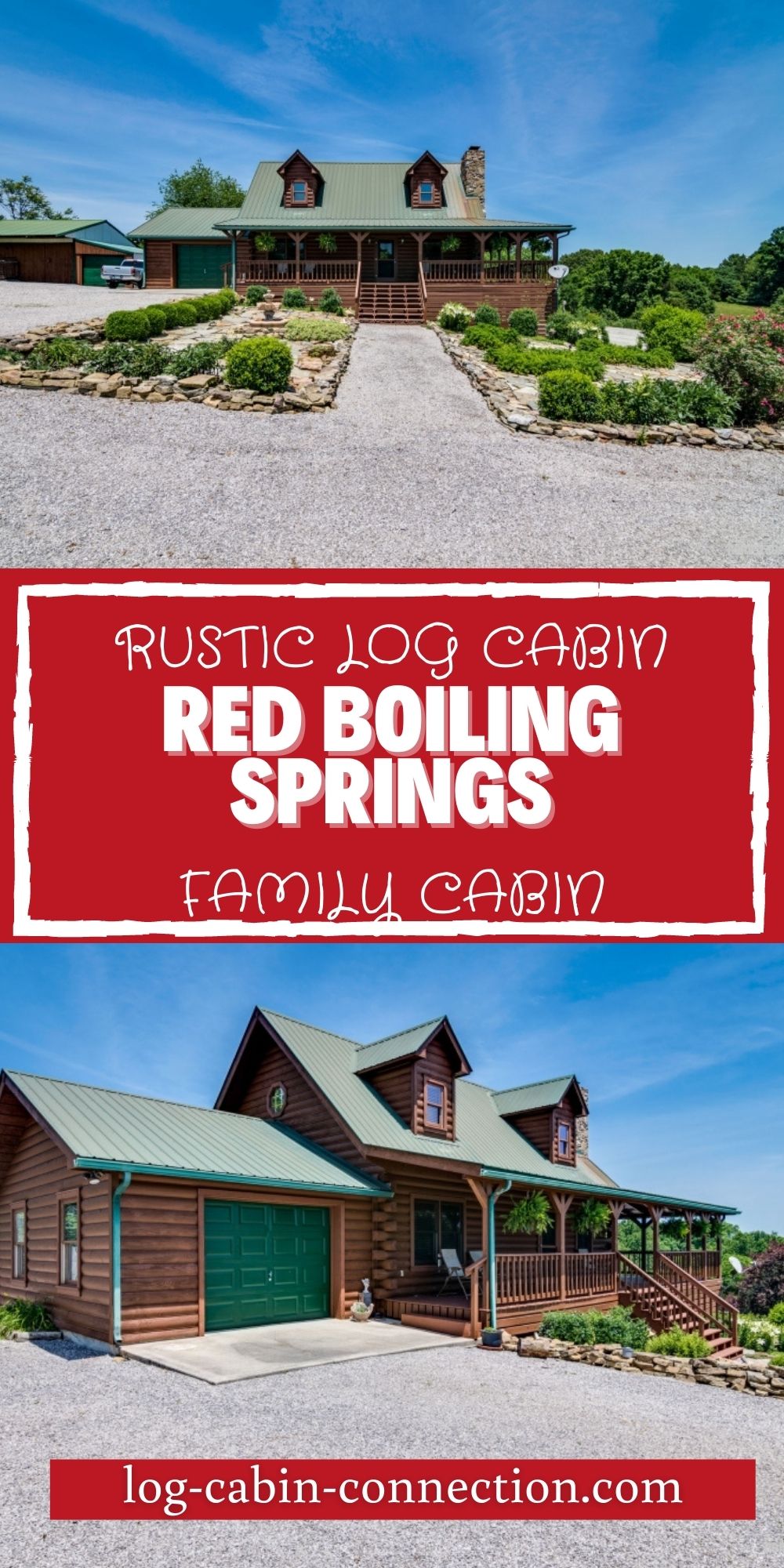 Red Boiling Springs Log Cabin Has a Loft Bedroom