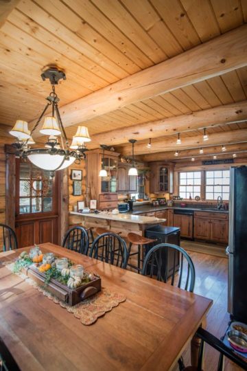Sophisticated Rustic Style is the Hallmark of The Tweed's Log Cabin