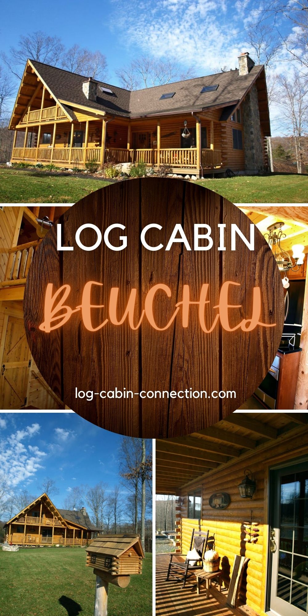 The Beuchel Log Cabin Has a Fantastic Floor Plan and Porches