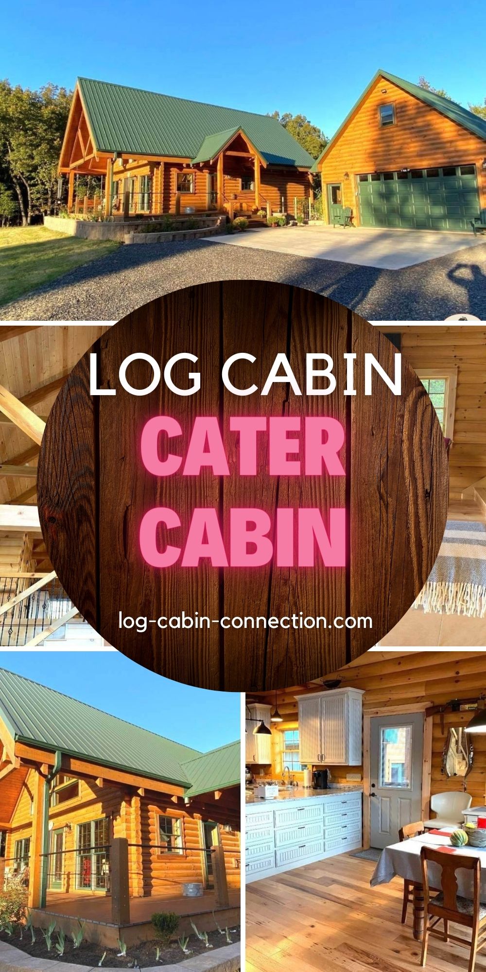 The Cater Cabin Has A Beautiful Interlocking Log Cabin Exterior