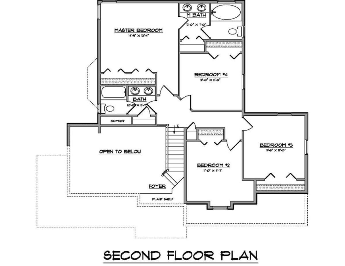 picture of floor plan for second floor of log cabin